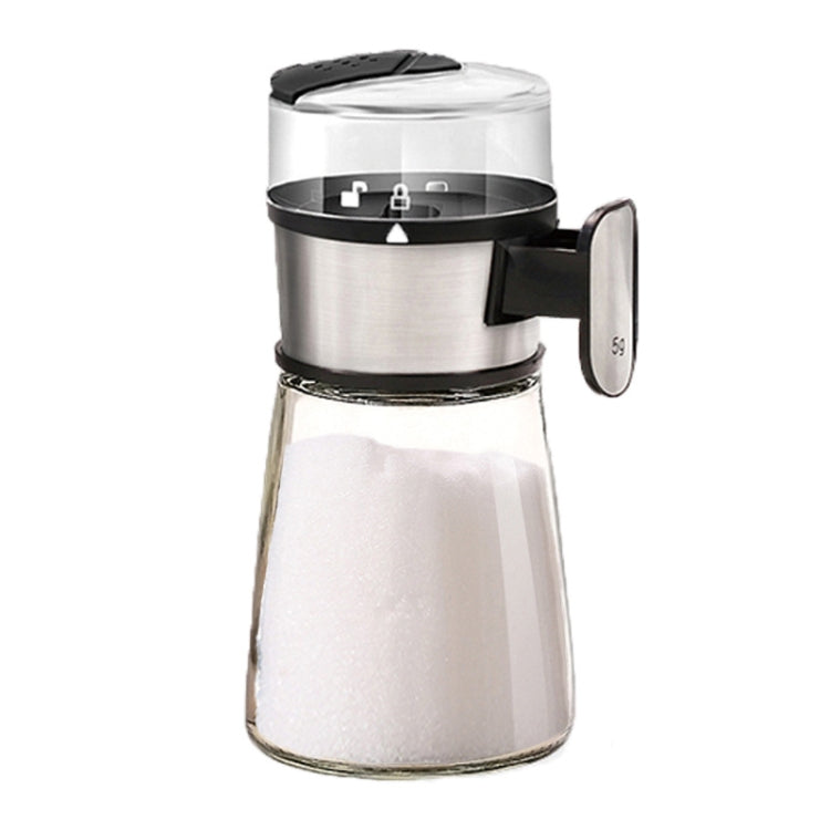 4 in 1 Press Type Salt Control Bottle Kitchen Household Sealed Moisture-Proof Metering Tank Set