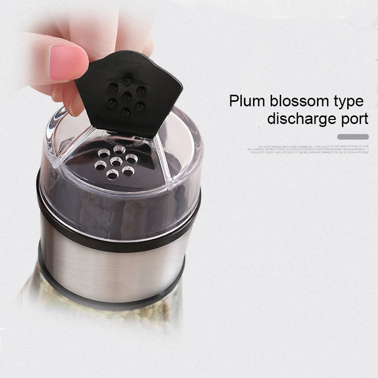4 in 1 Press Type Salt Control Bottle Kitchen Household Sealed Moisture-Proof Metering Tank Set