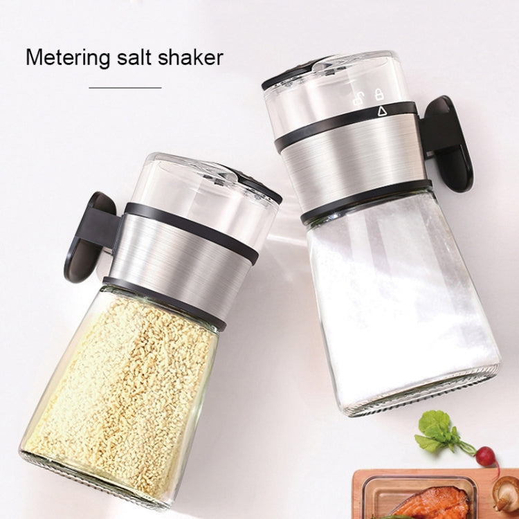 4 in 1 Press Type Salt Control Bottle Kitchen Household Sealed Moisture-Proof Metering Tank Set