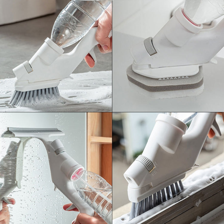5 in 1 Kitchen Cleaning Brush Set Can Spray Water Crevice Brush Handheld Sponge Cleaning Set