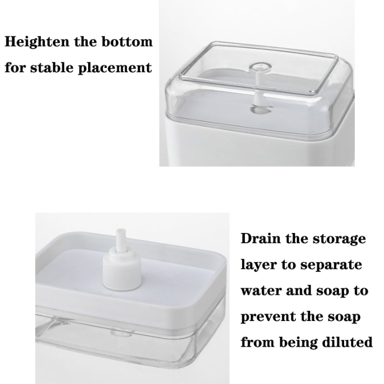 2 PCS Push-Type Soap Box Detergent Dispenser Kitchen Automatic Liquid Box