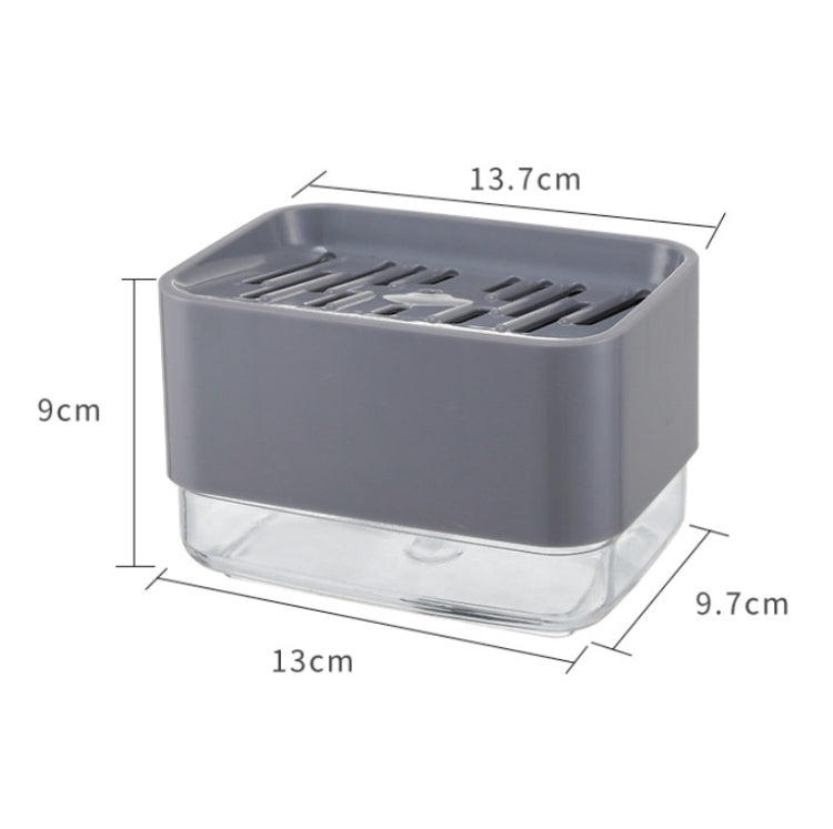 2 PCS Push-Type Soap Box Detergent Dispenser Kitchen Automatic Liquid Box