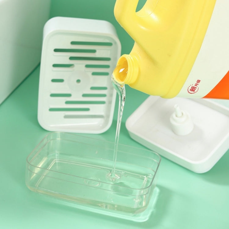 2 PCS Push-Type Soap Box Detergent Dispenser Kitchen Automatic Liquid Box