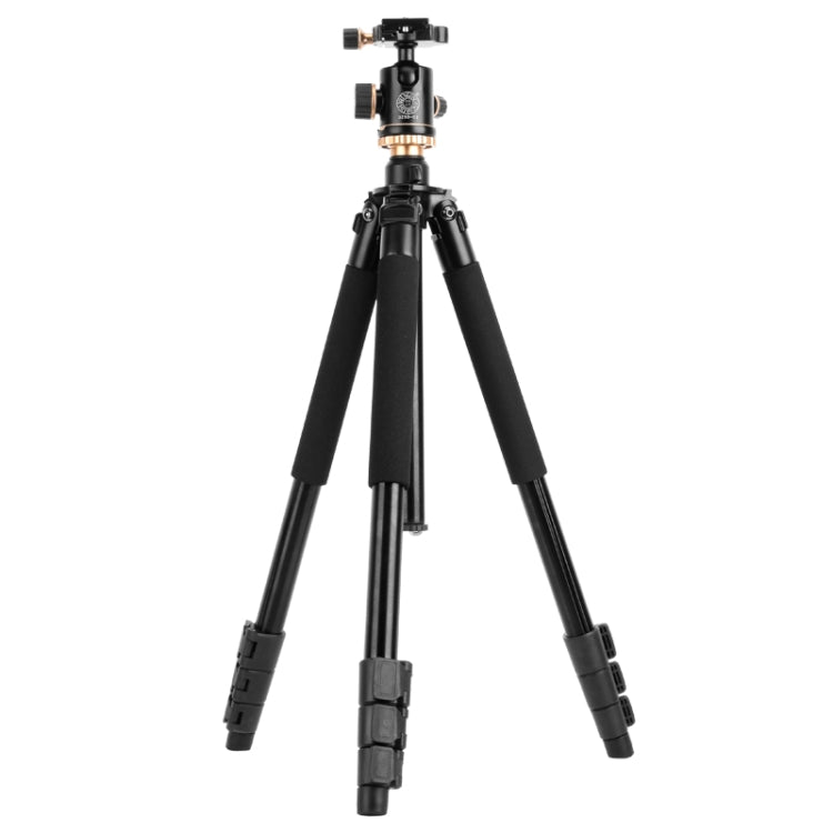 Q338 4-Section Folding Legs Live Broadcast Aluminum Alloy Tripod Mount With Ball Head