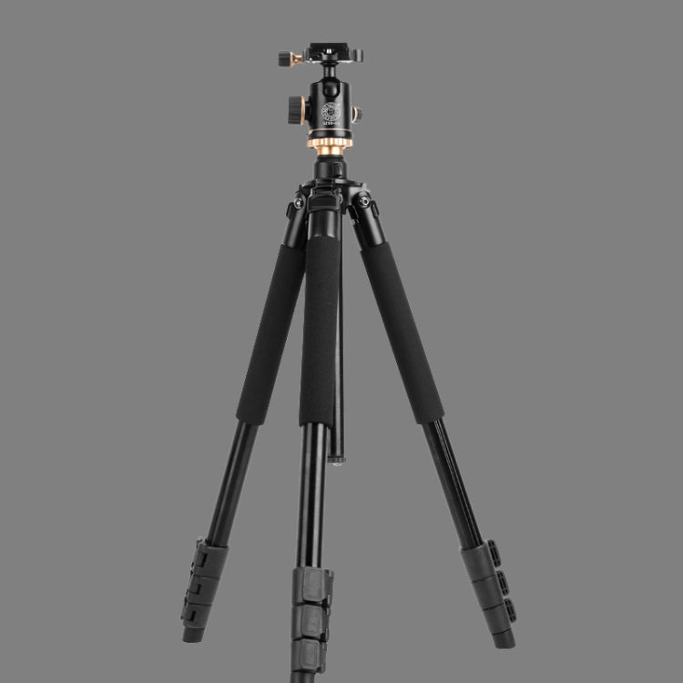 Q338 4-Section Folding Legs Live Broadcast Aluminum Alloy Tripod Mount With Ball Head