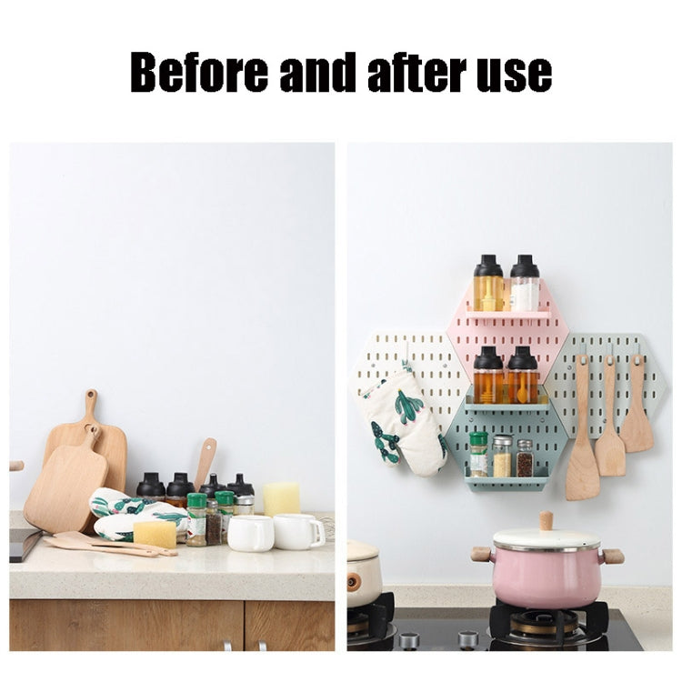3 PCS Punch-Free Hole Board Wall Hanging Household Wall Decoration Rack