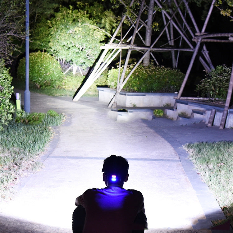 P50 Lamp Beads Usb Input And Output Fan Cooling Head-Mounted Night Fishing Light Strong Headlight, Specification:Set 3 Batteries + Charging Cable