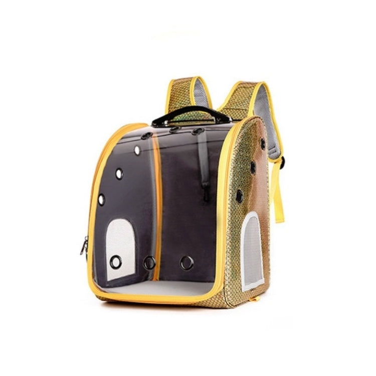 Pet Portable Transparent and Breathable PU Bag, Specification: Without Tie Rod