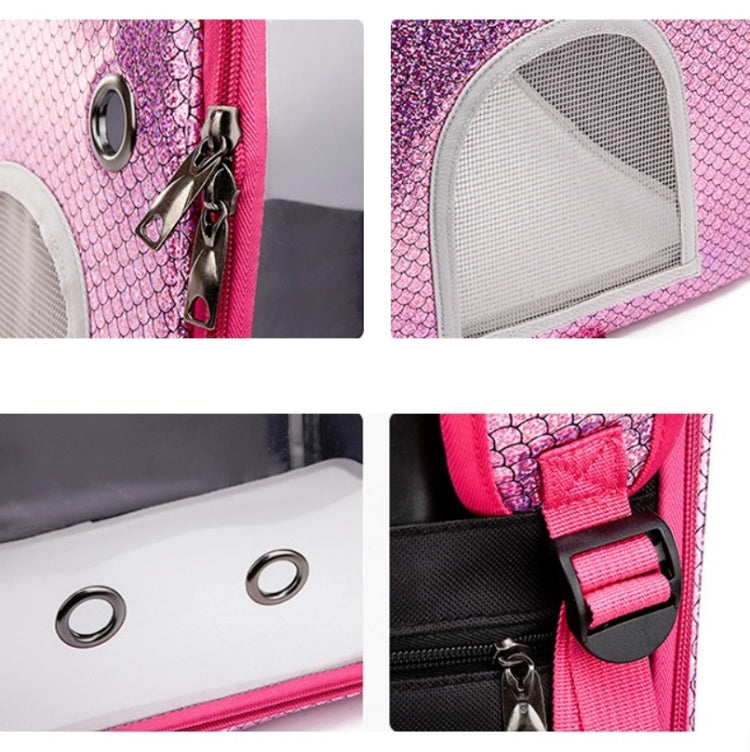 Pet Portable Transparent and Breathable PU Bag, Specification: Without Tie Rod