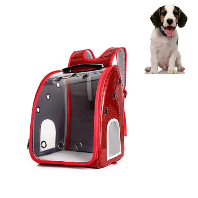 Pet Portable Transparent and Breathable PU Bag, Specification: Without Tie Rod