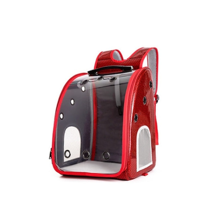 Pet Portable Transparent and Breathable PU Bag, Specification: Without Tie Rod