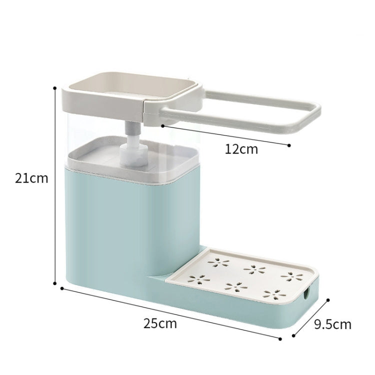 Multifunctional Dishwashing Brush Push-Type Detergent Automatic Liquid Box Sink Shelf