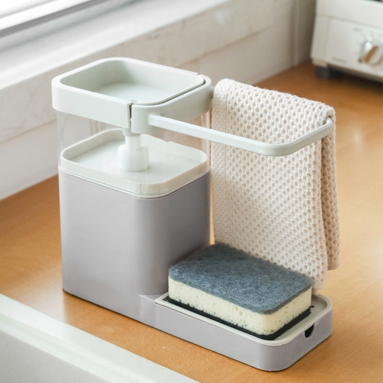 Multifunctional Dishwashing Brush Push-Type Detergent Automatic Liquid Box Sink Shelf