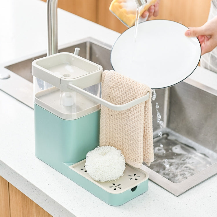 Multifunctional Dishwashing Brush Push-Type Detergent Automatic Liquid Box Sink Shelf