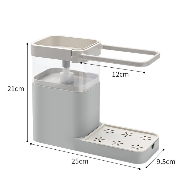 Multifunctional Dishwashing Brush Push-Type Detergent Automatic Liquid Box Sink Shelf