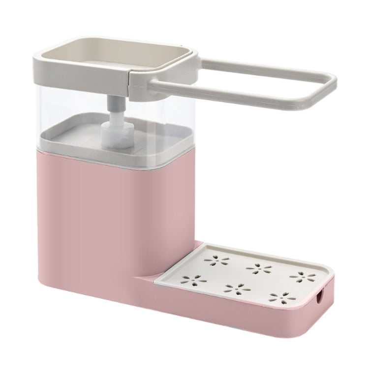 Multifunctional Dishwashing Brush Push-Type Detergent Automatic Liquid Box Sink Shelf