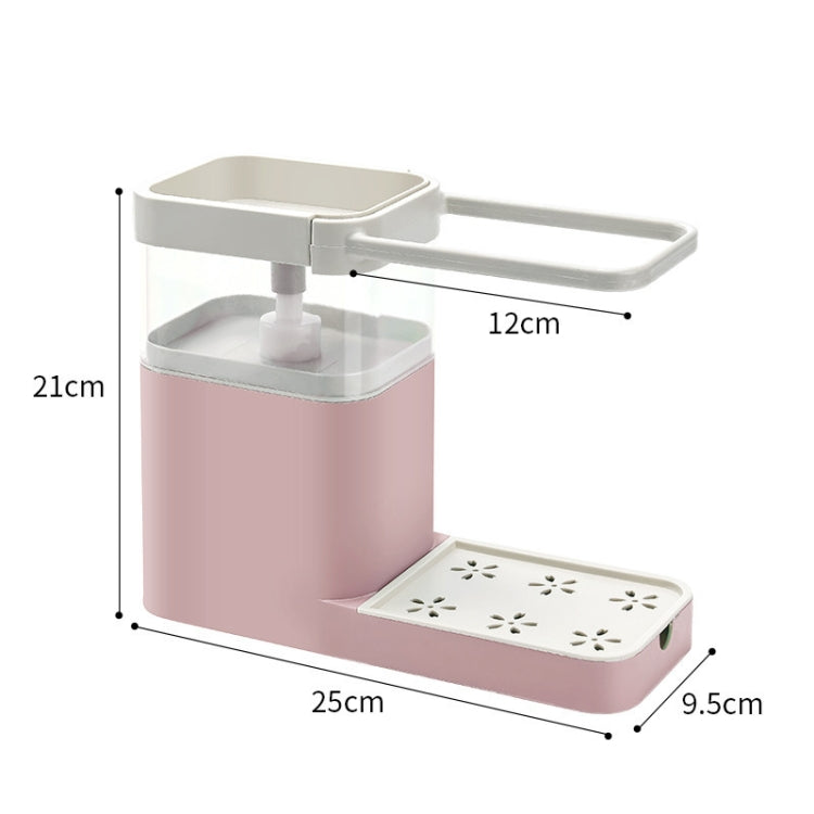 Multifunctional Dishwashing Brush Push-Type Detergent Automatic Liquid Box Sink Shelf