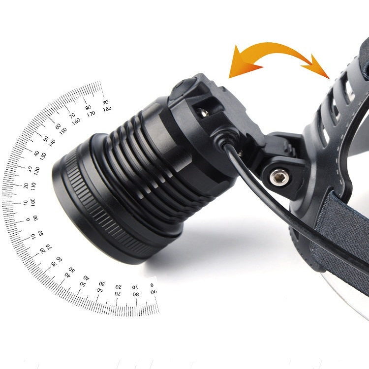 Led Strong Head Light Outdoor Waterproof Lighting Night Fishing Light, Specification:Single without Battery Charger