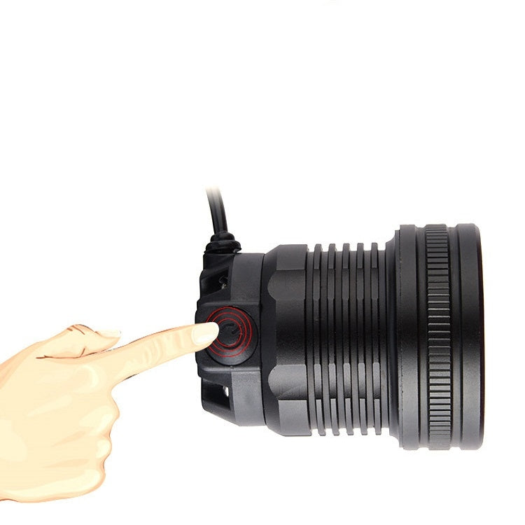Led Strong Head Light Outdoor Waterproof Lighting Night Fishing Light, Specification:Single without Battery Charger
