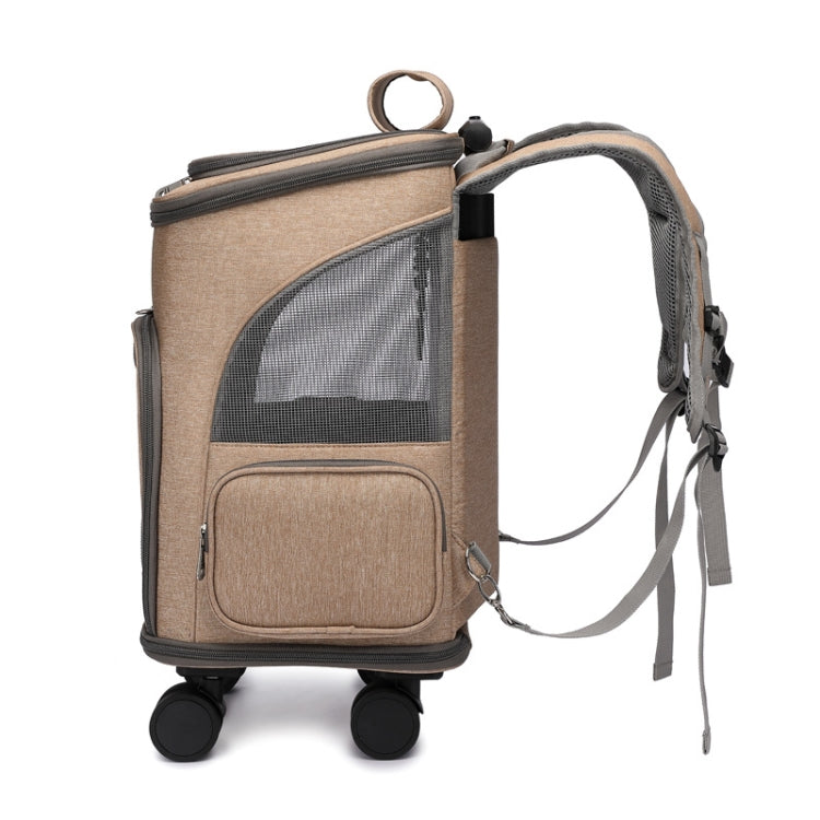 Folding Trolley Pet Backpack Travel Pet Carrier Bag