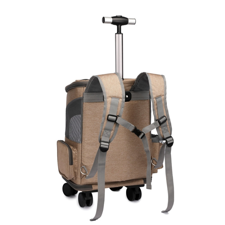 Folding Trolley Pet Backpack Travel Pet Carrier Bag