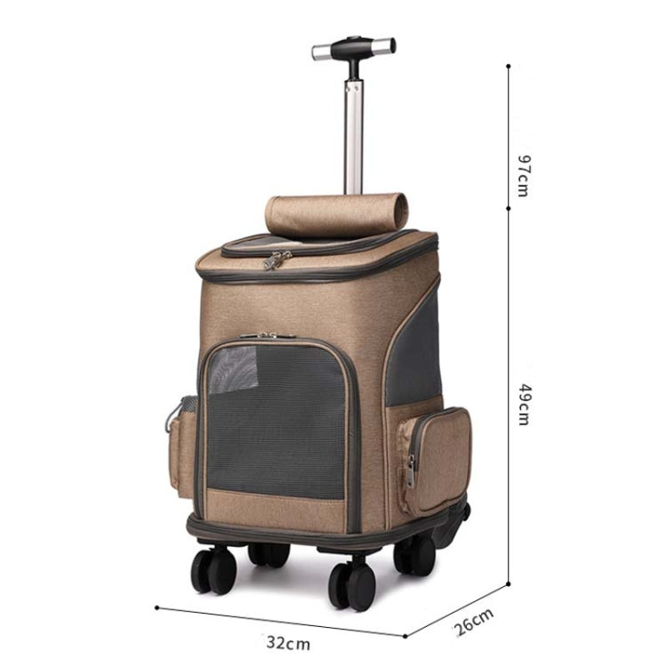 Folding Trolley Pet Backpack Travel Pet Carrier Bag