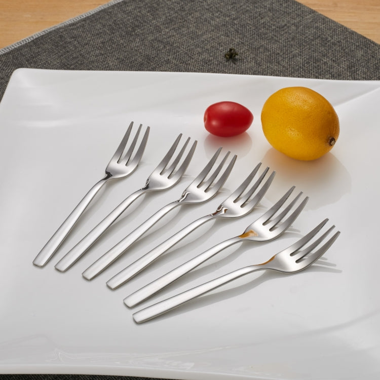 3 PCS 304 Stainless Steel Hotel Restaurant Fruit Fork Salad Cake Fork