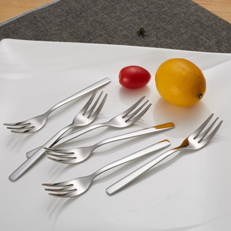 3 PCS 304 Stainless Steel Hotel Restaurant Fruit Fork Salad Cake Fork