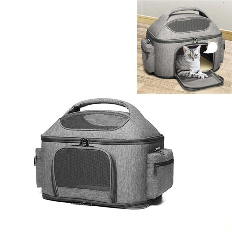 Portable Pet Bag for Outing Cats and Dogs Collapsible Pet Shoulder Bag Pet Backpack
