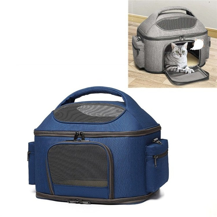 Portable Pet Bag for Outing Cats and Dogs Collapsible Pet Shoulder Bag Pet Backpack