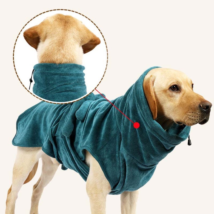 Pet Dog Bathrobe Bath Towel Strong Absorbent Bath Quick-drying Clothes, Size: XS