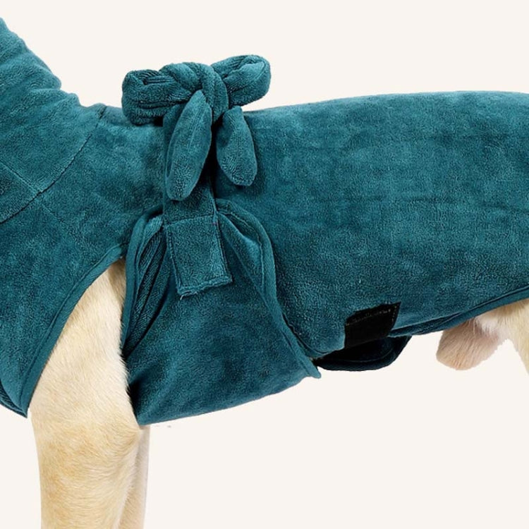 Pet Dog Bathrobe Bath Towel Strong Absorbent Bath Quick-drying Clothes, Size: S