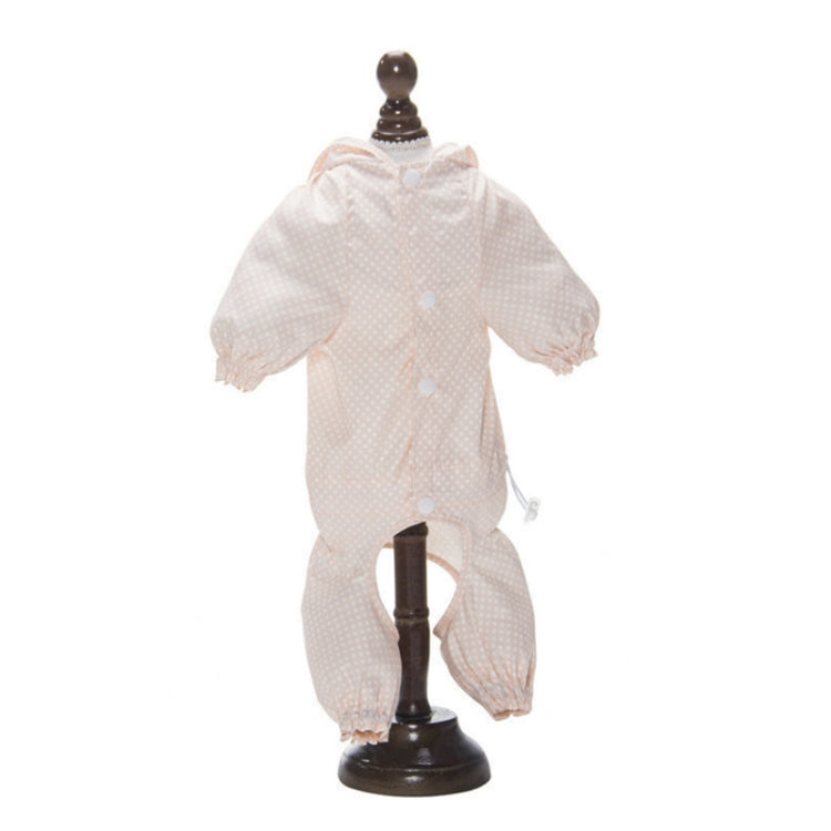 Pet Dog Raincoat Hooded Four-Legged All-Inclusive Waterproof and Dustproof Clothing, Size: M