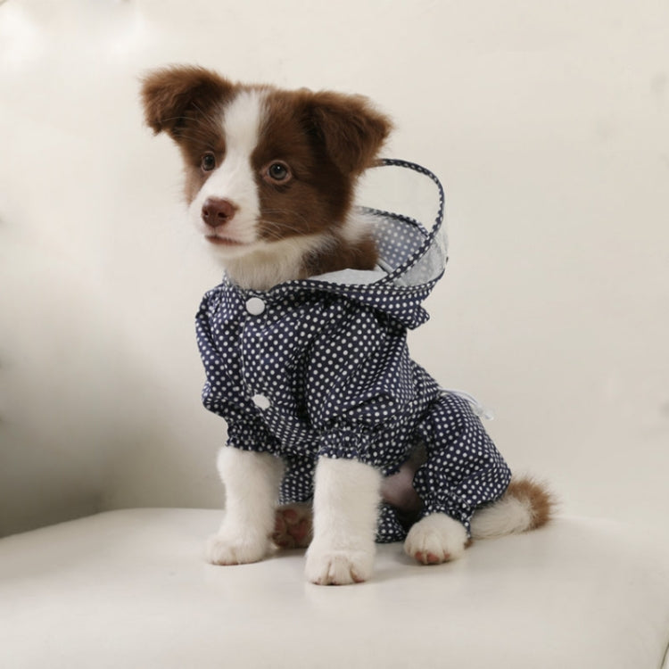 Pet Dog Raincoat Hooded Four-Legged All-Inclusive Waterproof and Dustproof Clothing, Size: XL