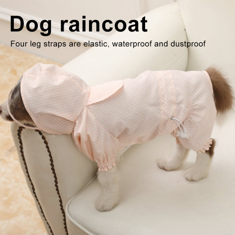 Pet Dog Raincoat Hooded Four-Legged All-Inclusive Waterproof and Dustproof Clothing, Size: XL