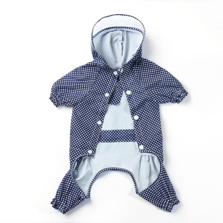 Pet Dog Raincoat Hooded Four-Legged All-Inclusive Waterproof and Dustproof Clothing, Size: XXL