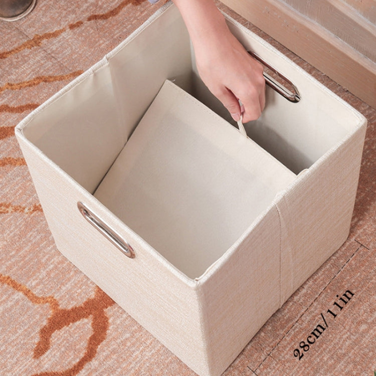 Linen Cloth Multi-purpose Foldable Sundry Storage Box Organizer Cabinet