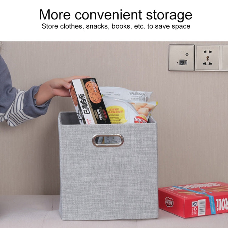 Linen Cloth Multi-purpose Foldable Sundry Storage Box Organizer Cabinet
