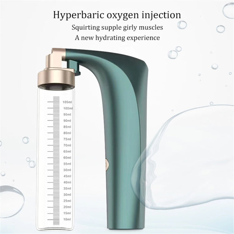 Handheld High Pressure Oxygen Injector Portable Large Spray Facial Moisturizer Household Moisturizing Beauty Equipment, Colour: Cyan