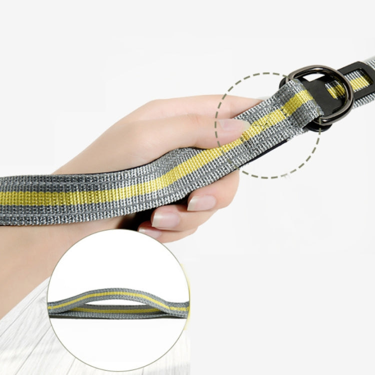 Dog Outdoor Anti-Scourge Traction Rope Nylon Reflective Elastic Stretch Dog Walking Rope
