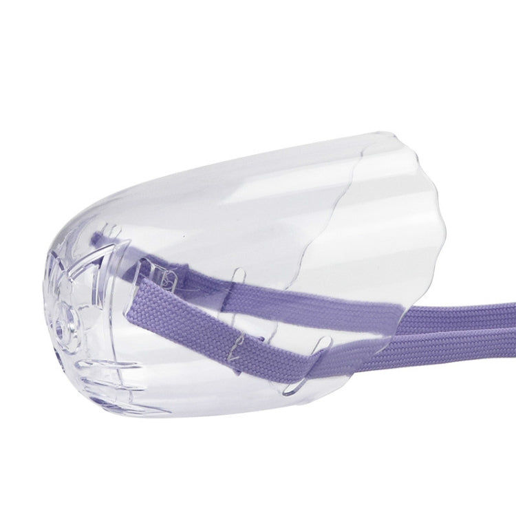 Pets Bathing Injection Anti-Bite Transparent Muzzle, Size:S