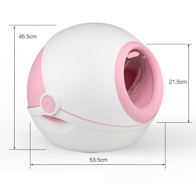 Cat Litter Box Fully Enclosed Flip Cover Splash-Proof Deodorant Pet Toilet