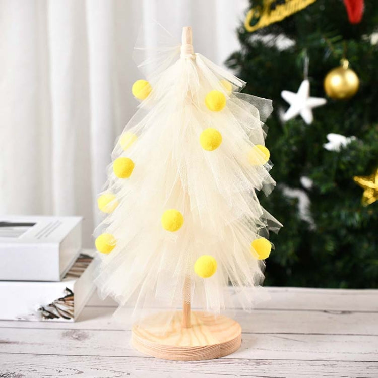 Christmas Tree Skirt Desktop Ornaments Gauze Pine Party Decorations Christmas Decorations