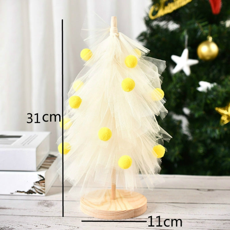 Christmas Tree Skirt Desktop Ornaments Gauze Pine Party Decorations Christmas Decorations