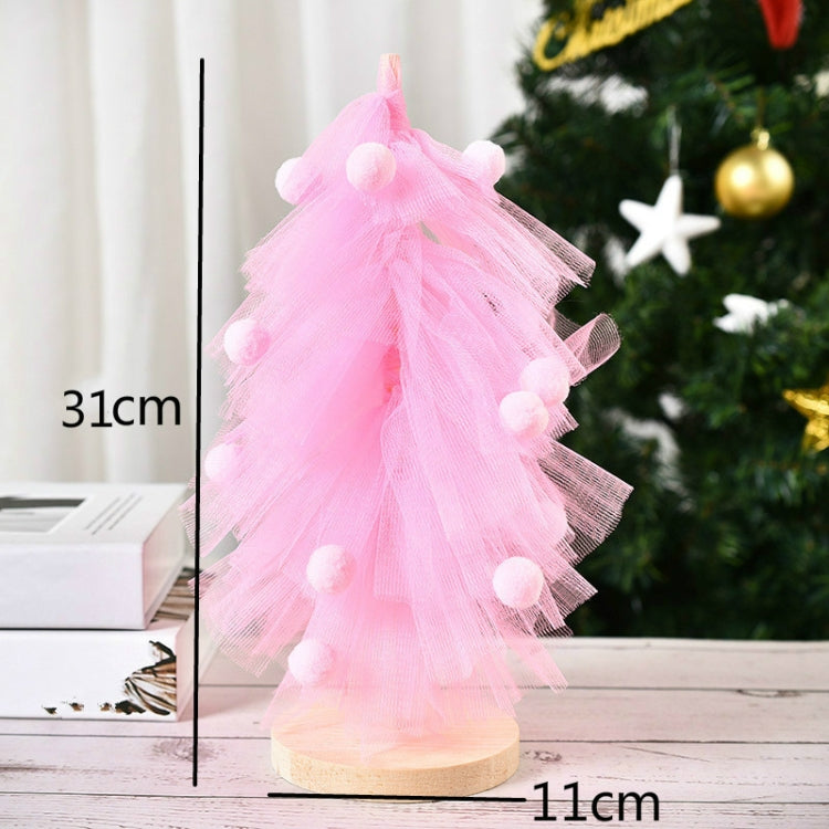 Christmas Tree Skirt Desktop Ornaments Gauze Pine Party Decorations Christmas Decorations