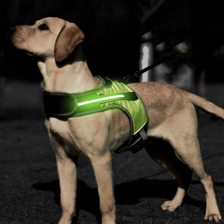 K-Shaped Luminous LED Harness for Pet Dogs without Rope, Size:L