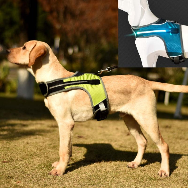 K-Shaped Luminous LED Harness for Pet Dogs without Rope, Size:L