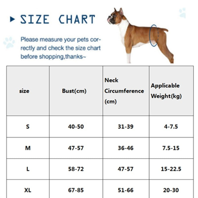 K-Shaped Luminous LED Harness for Pet Dogs without Rope, Size:L