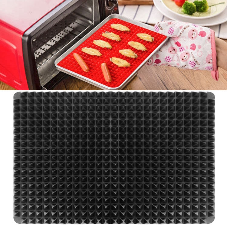 2 PCS Silicone Multifunctional Bbq Pizza Mat Multifunctional Placemat Grill Mat Microwave Baking Mat