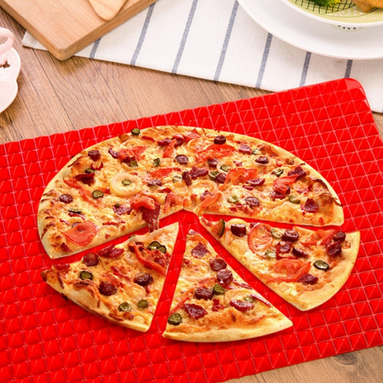 2 PCS Silicone Multifunctional Bbq Pizza Mat Multifunctional Placemat Grill Mat Microwave Baking Mat